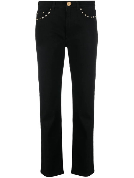  Chiara Ferragni Studded Straight-leg Jeans - Black 