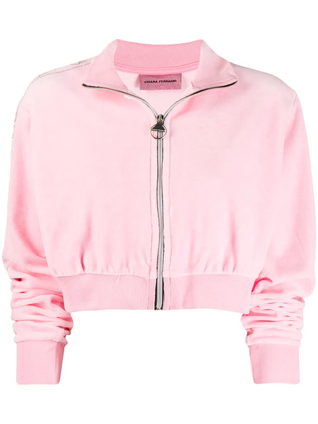  Chiara Ferragni Textured Side Studded Shorts - Pink 