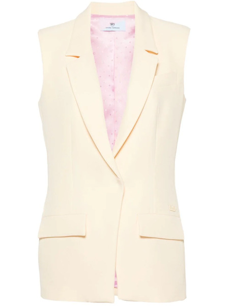  Chiara Ferragni Uniform Single-breasted Waistcoat - Yellow 