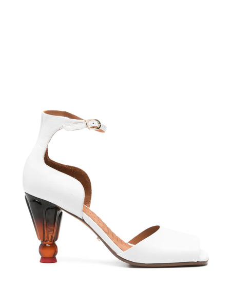  Chie Mihara Ankle Strap Upsala Leather Sandals - White 