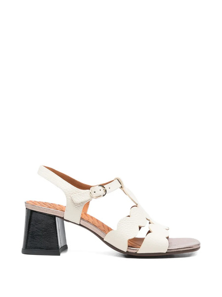  Chie Mihara Linaza Scalloped Sandals - White 