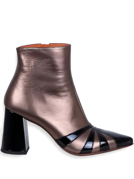  Chie Mihara Ludrik Pointed Block-heel Boots - Pink 