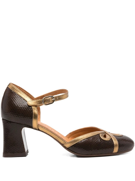 Chie Mihara 55mm Block-heel Buckled Pumps - Red 