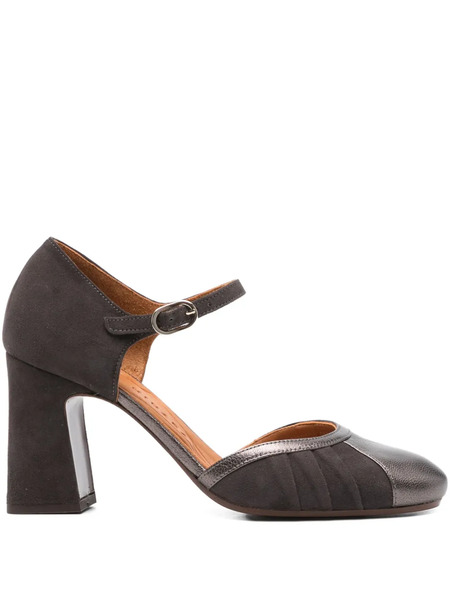  Chie Mihara 80mm Block-heel Pumps - Grey 