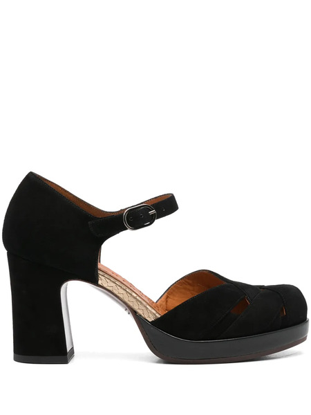  Chie Mihara 80mm Demin Pumps - Black 