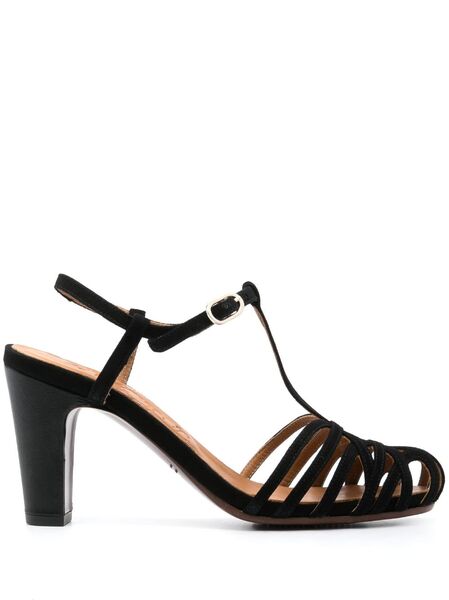  Chie Mihara 90mm High-heel Caged-design Sandals - Black 