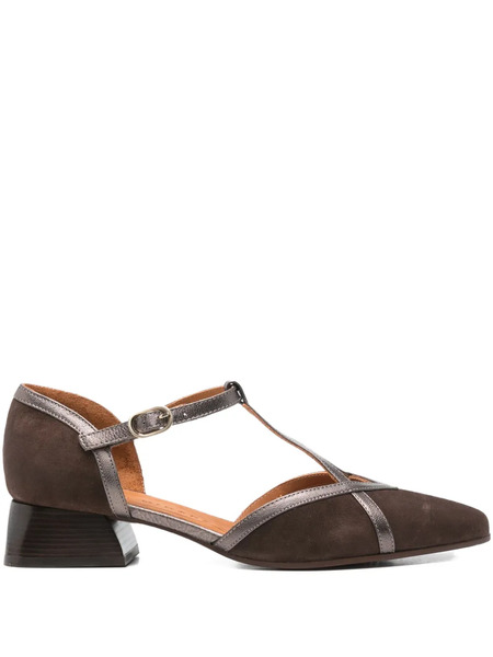  Chie Mihara T-bar Block-heel Pumps - Brown 