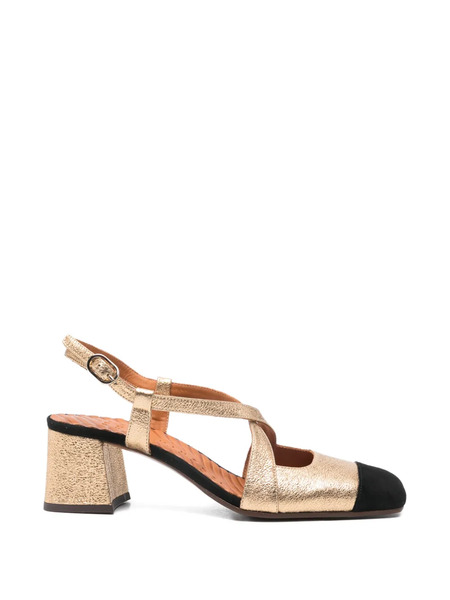  Chie Mihara Vondina Criss-cross-strap Pumps - Gold 