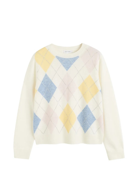  Chinti & Parker Argyle Wool Sweater - Neutrals 