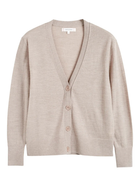  Chinti & Parker V-neck Button Cardigan - Neutrals 