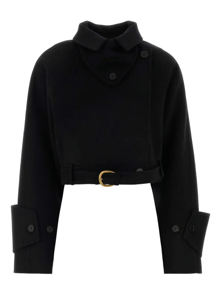  Chloé Belted Wool Jacket - Black 