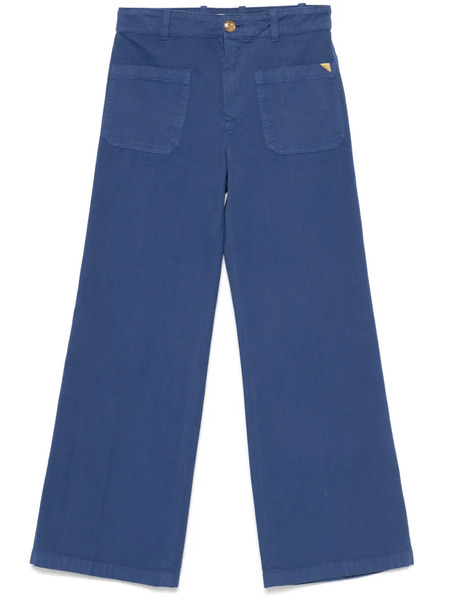  Chloé Cotton Cropped Trousers - Blue 
