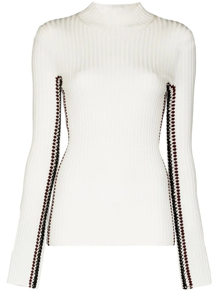  Chloé Crochet-trim Jumper - White 