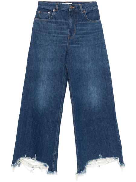  Chloé Cropped Wide-leg Jeans - Blue 
