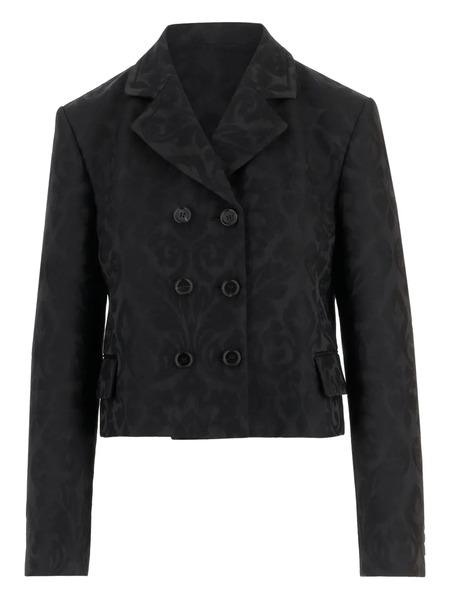  Chloé Damask Double-breasted Jacket - Black 
