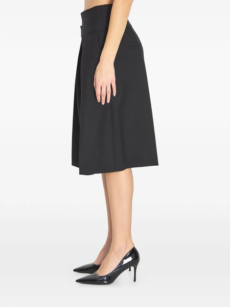  Chloé Double-belt Pleated Shorts - Black 