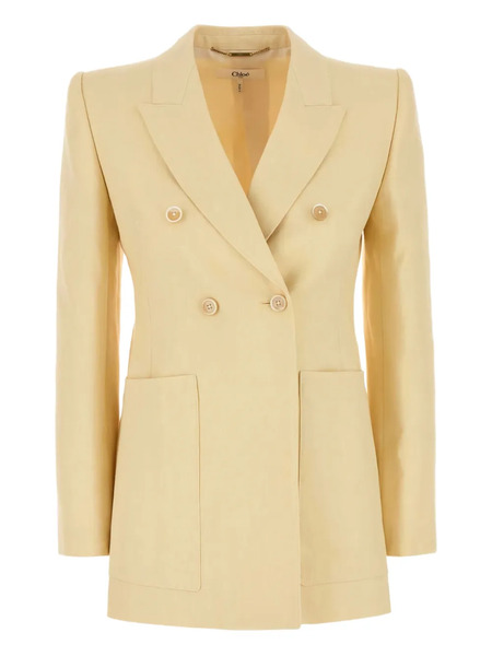  Chloé Double-breasted Blazer - Yellow 