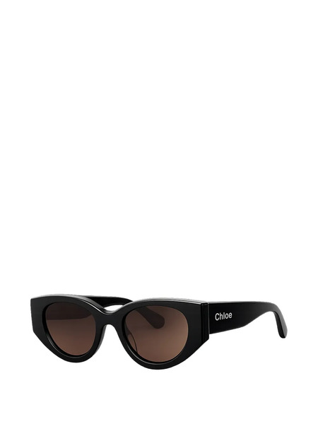  Chloé Eyewear Cat-eye Sunglasses - Black 