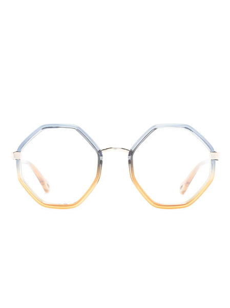  Chloé Eyewear Gradient Geometric-frame Glasses - Blue 