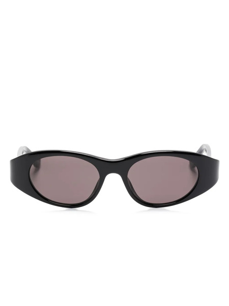  Chloé Eyewear Oval-frame Sunglasses - Black 