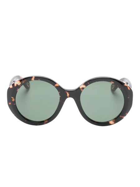  Chloé Eyewear Oval-frame Sunglasses - Brown 