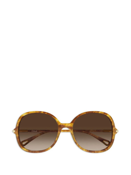  Chloé Eyewear Oversized-frame Sunglasses - Brown 