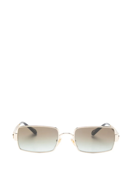  Chloé Eyewear Rectangle-frame Sunglasses - Gold 