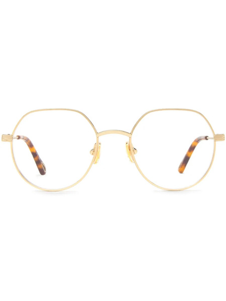  Chloé Eyewear Round-frame Glasses - Gold 