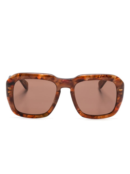  Chloé Eyewear Square-frame Sunglasses - Brown 