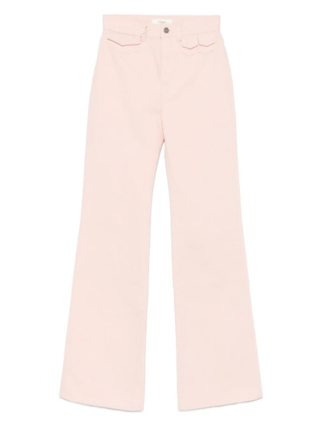  Chloé Flared Jeans - Pink 