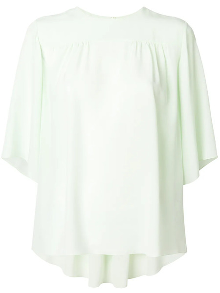  Chloé Fluid Trapeze Blouse - Green 