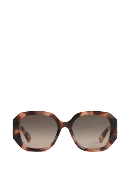 Chloé Geometric-frame Sunglasses - Brown 