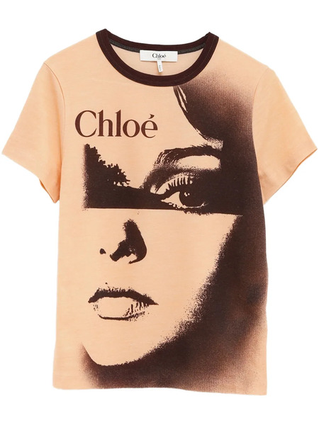  Chloé Graphic-print T-shirt - Orange 