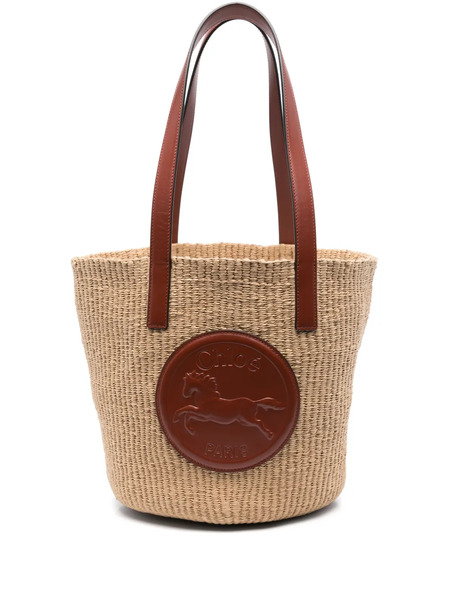  Chloé Horse Medal Shoulder Bag - Neutrals 
