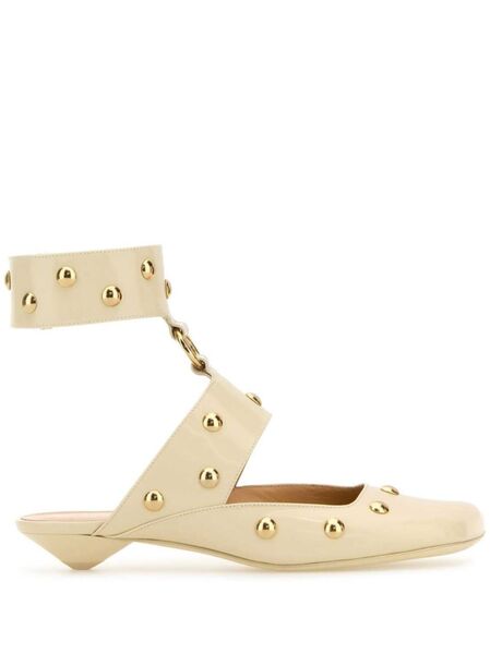  Chloé Jade Leather Sandals - White 