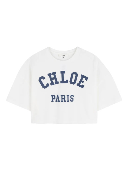  Chloé Kids Appliqué T-shirt - White 
