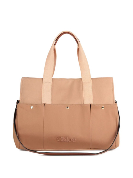  Chloé Kids Canvas Changing Bag - Neutrals 