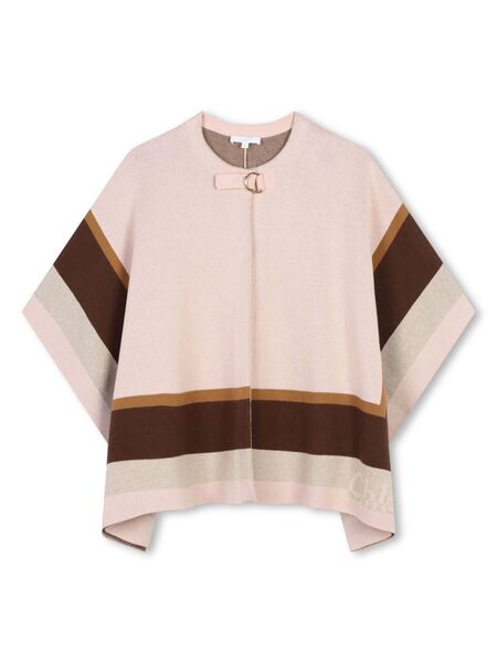  Chloé Kids Cape Oversize Jacket - Pink 