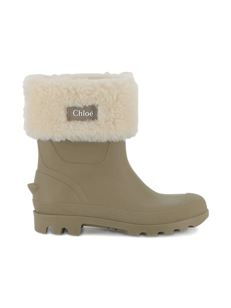  Chloé Kids Chloè Boots - Green 