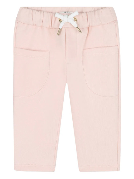  Chloé Kids Elasticated-waist Cotton Track Pants - Pink 