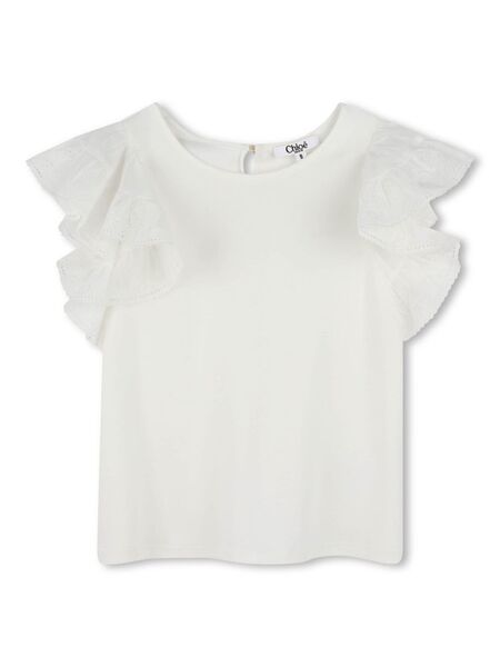  Chloé Kids Fancy Blouse - White 