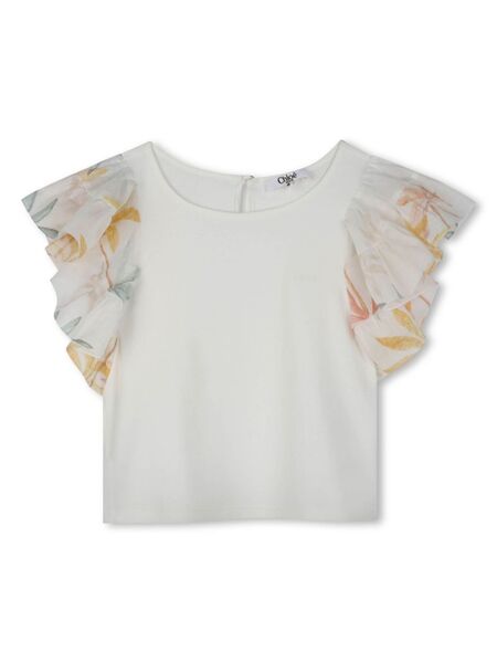  Chloé Kids Fancy Blouse - White 