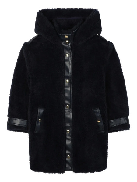  Chloé Kids Faux-fur Hooded Coat - Blue 