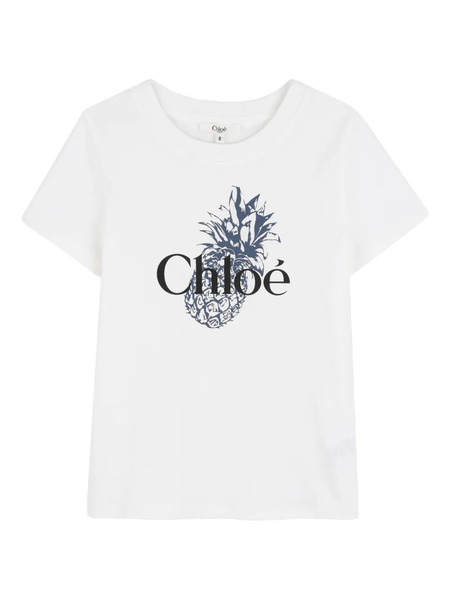  Chloé Kids Graphic T-shirt - White 