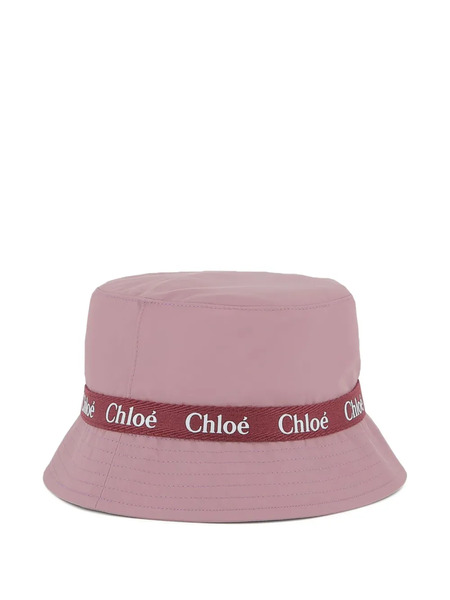  Chloé Kids Logo-band Bucket Hat - Purple 