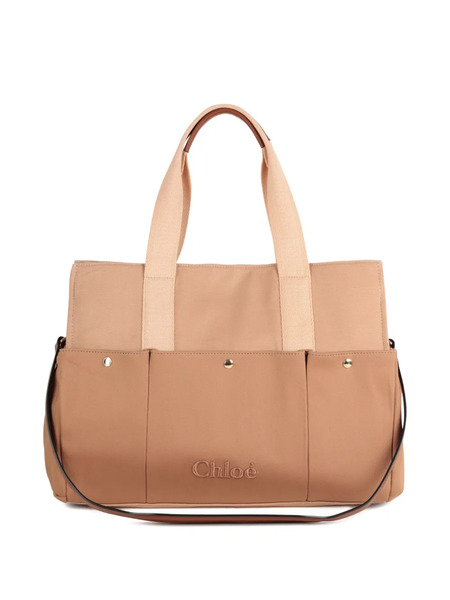  Chloé Kids Logo-embroidered Changing Bag Set (set Of Six) - Neutrals 