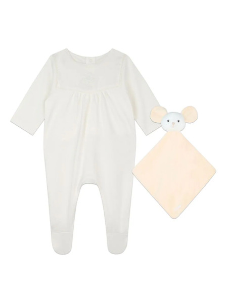  Chloé Kids Logo-embroidered Pyjamas Set - Neutrals 