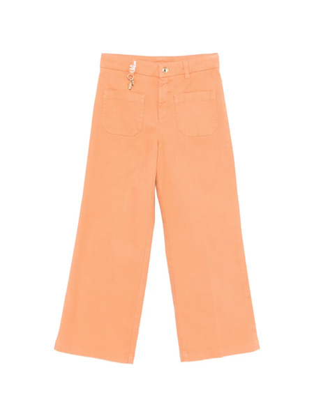  Chloé Kids Logo-plaque Trousers - Orange 