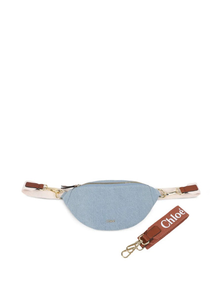  Chloé Kids Logo-strap Belt Bag - Blue 