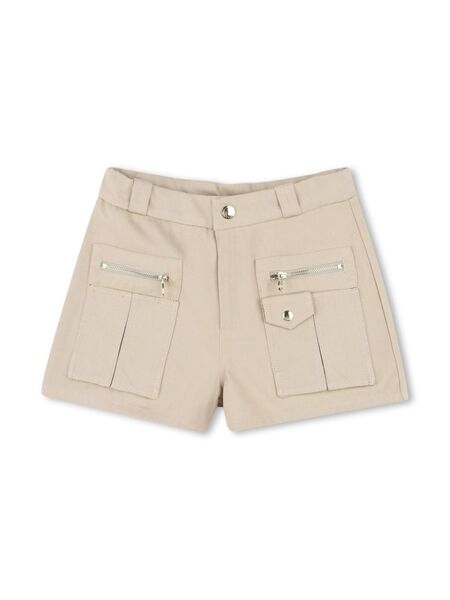  Chloé Kids Organic Cotton Shorts - Neutrals 